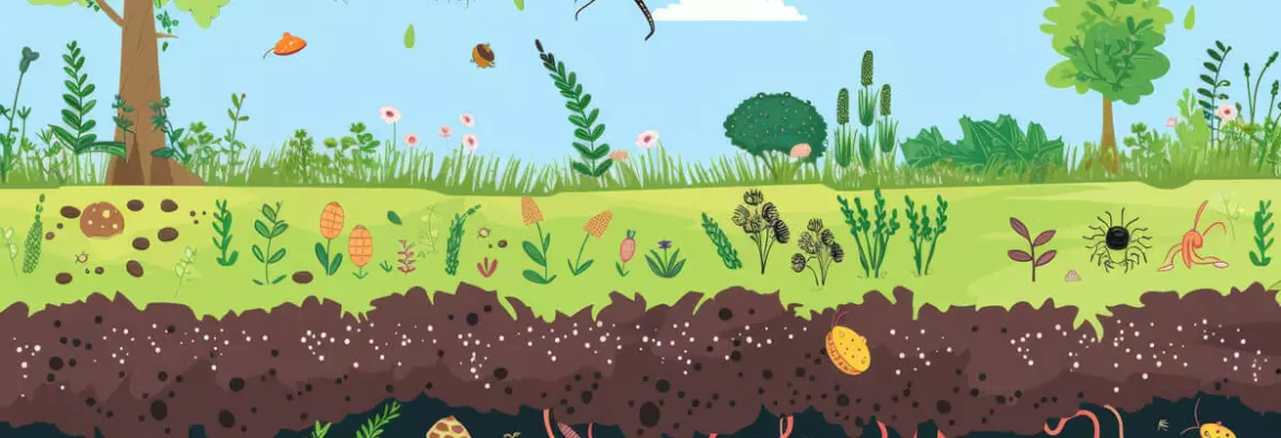 soil health regeneration with microbes, earthworms building organic matter and improve soil structure, highlighting the foundation of regenerative farming practices