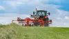 Photo de l'andaineur à dépose latérale GA 6002 KUHN au travail